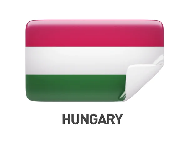 Het pictogram van de vlag van Hongarije — Stockfoto