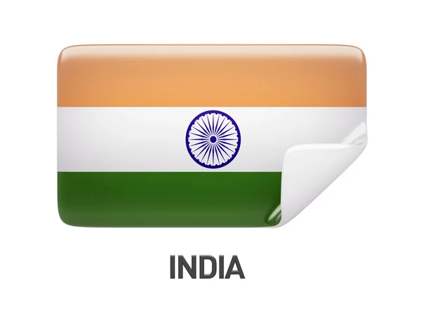 India Icona della bandiera — Foto Stock