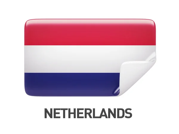 Paesi Bassi icona della bandiera — Foto Stock