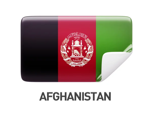 Het pictogram van de vlag van Afghanistan — Stockfoto