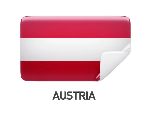 Ícone de bandeira Áustria — Fotografia de Stock