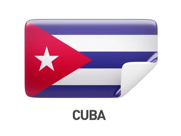 Icono bandera de Cuba — Foto de Stock