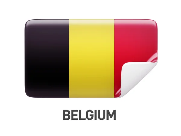 Het pictogram van de vlag van België — Stockfoto