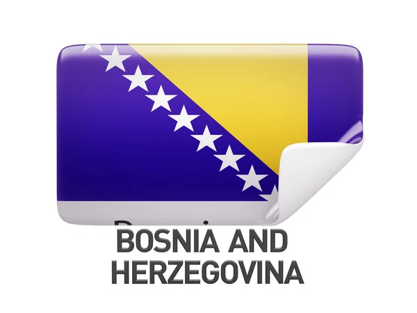 Bosnien och Hercegovina flaggikonen — Stockfoto