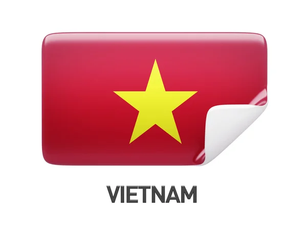 Vietnam Flag Icon — Stock Photo, Image