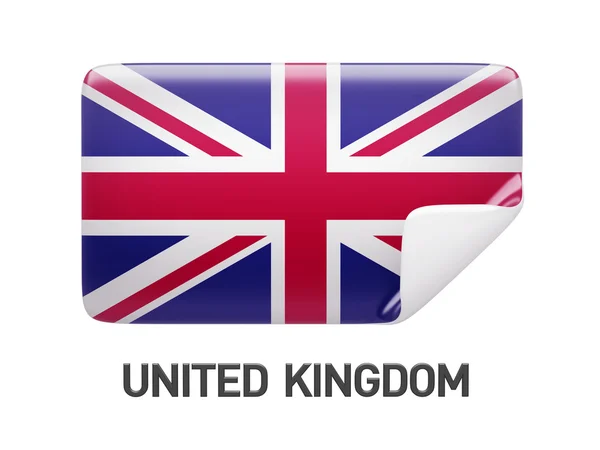 Ikon för Förenade kungarikets flagga — Stockfoto