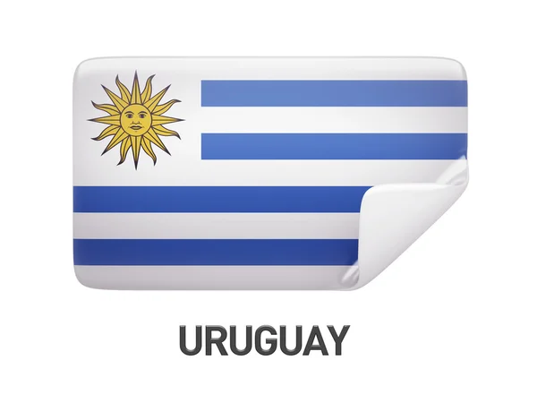Uruguay bayrağı simgesi — Stok fotoğraf