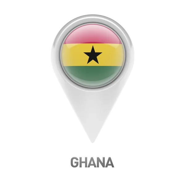 Ghana Flag Icon — Stock Photo, Image