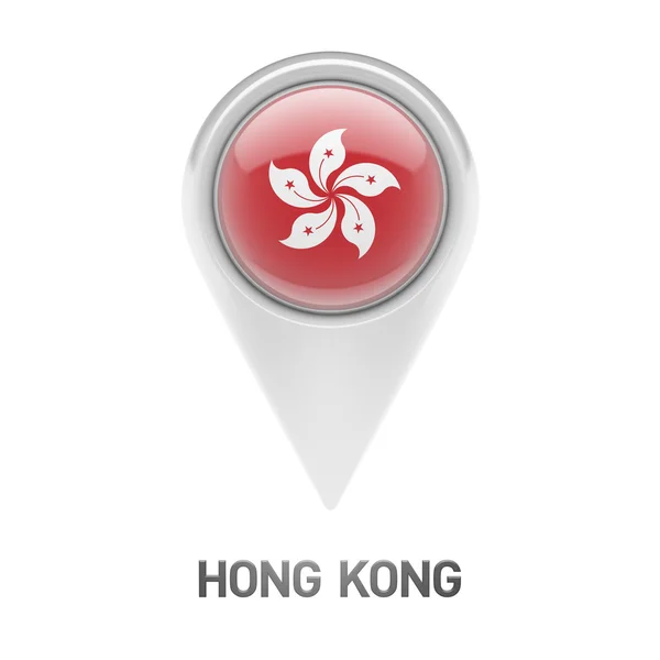 Ikona flagi Hongkongu — Zdjęcie stockowe