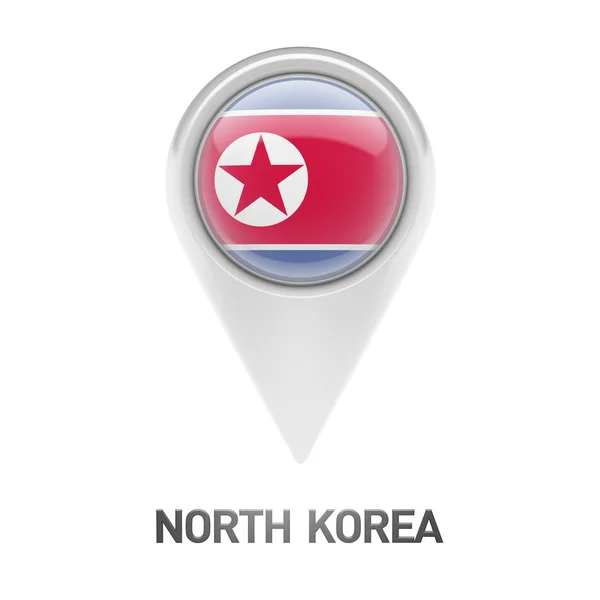 Nordkorea flaggikonen — Stockfoto