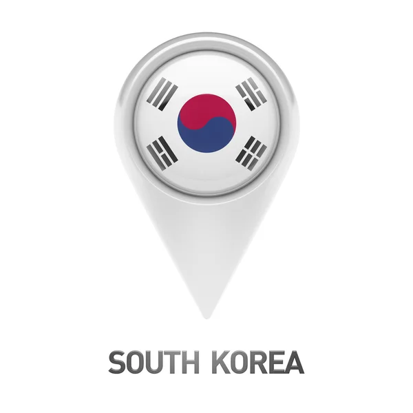 Güney Kore bayrağı simgesi — Stok fotoğraf