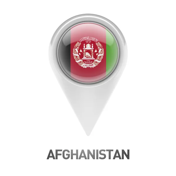 Het pictogram van de vlag van Afghanistan — Stockfoto