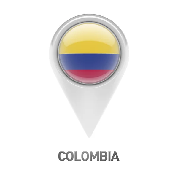 Иконка флага Колумбии — стоковое фото