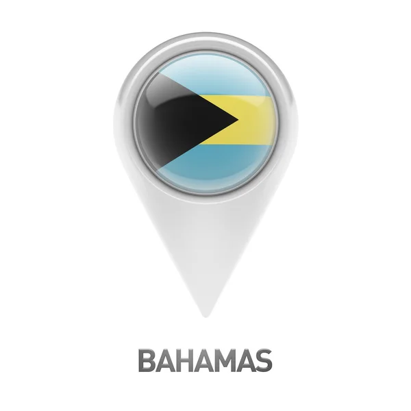 Bahamas Flag Icon — Stock Photo, Image