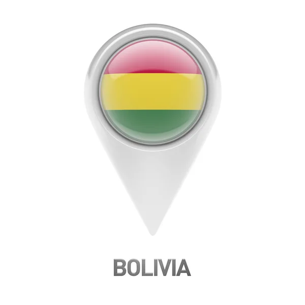 Икона флага Боливии — стоковое фото