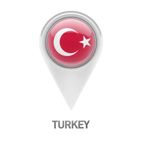 Het pictogram van de vlag van Turkije — Stockfoto