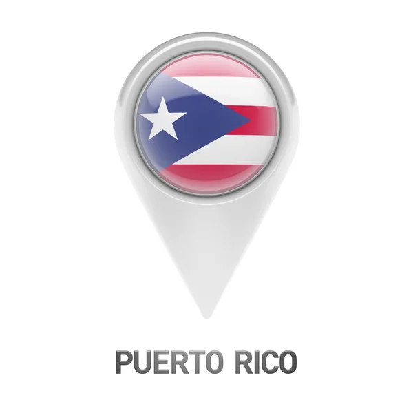 Flaggen-Ikone von Puerto Rico — Stockfoto