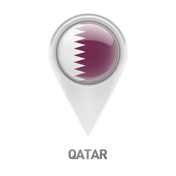 Εικονίδιο σημαία του Κατάρ — Φωτογραφία Αρχείου