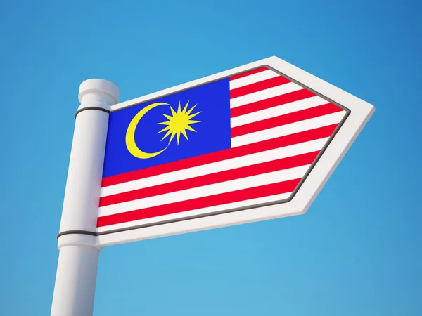 Malaysia Flag Sign — Stock Photo, Image