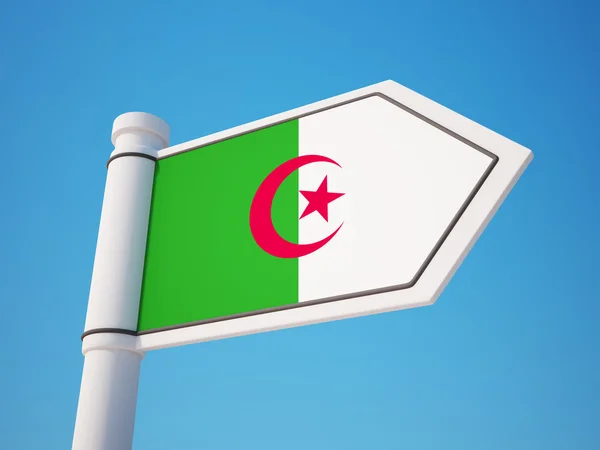 Знак прапор Алжиру — стокове фото