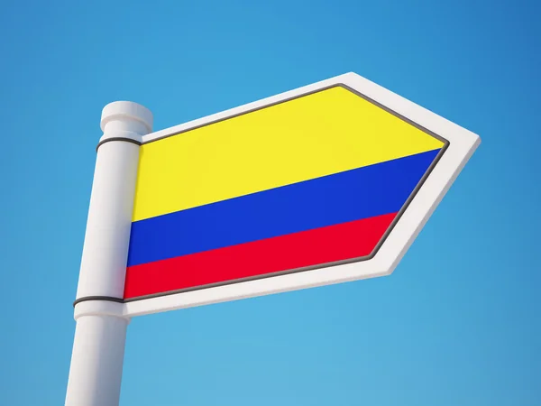 Señal de bandera de Colombia —  Fotos de Stock