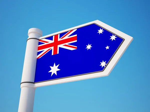 Australië vlag teken — Stockfoto