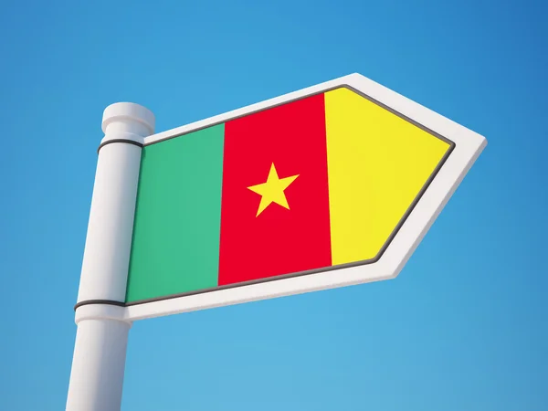 Segno bandiera Camerun — Foto Stock