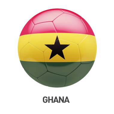 Gana bayrak futbol simgesi