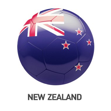 Yeni Zelanda bayrağı futbol simgesi