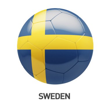 İsveç bayrağı futbol simgesi