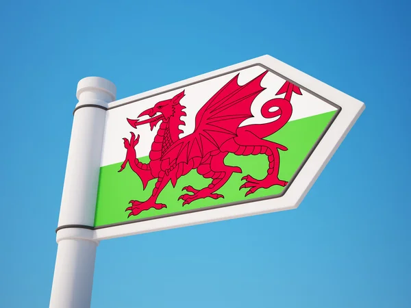 Wales vlag teken — Stockfoto