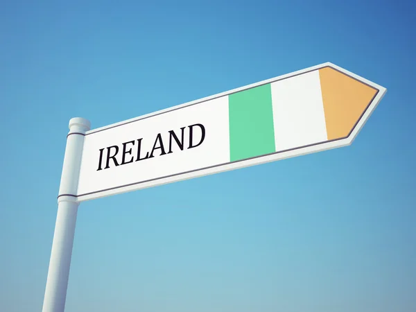 Irland flagga tecken — Stockfoto