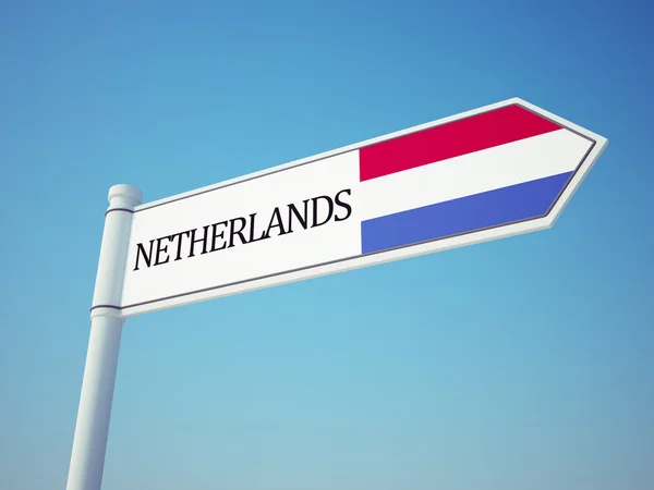 Nederlandse vlag teken — Stockfoto