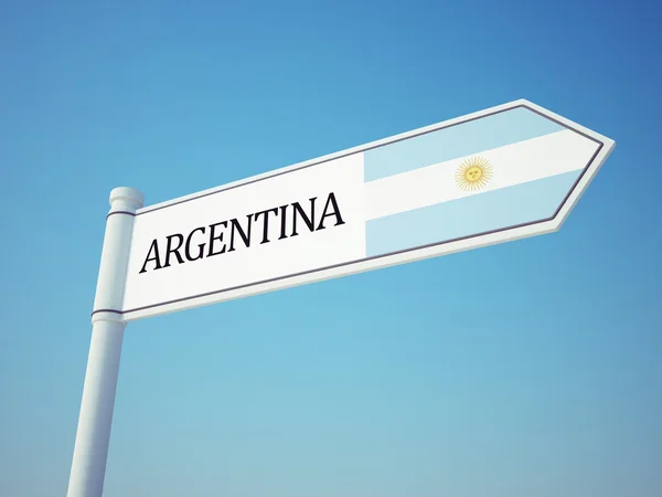 Αργεντινή σημαία σημάδι — Φωτογραφία Αρχείου