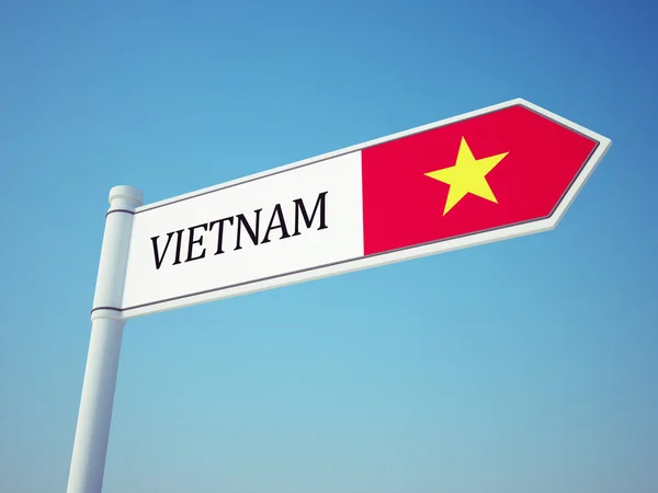 Vietnam vlag teken — Stockfoto