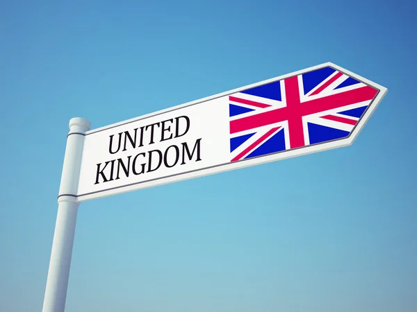 United Kingdom Flag Sign — Stock Photo, Image