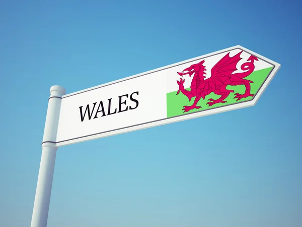Wales vlag teken — Stockfoto