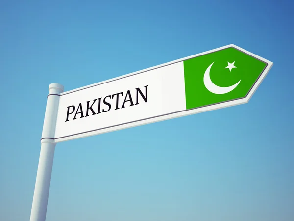 Pakistan flagga tecken — Stockfoto