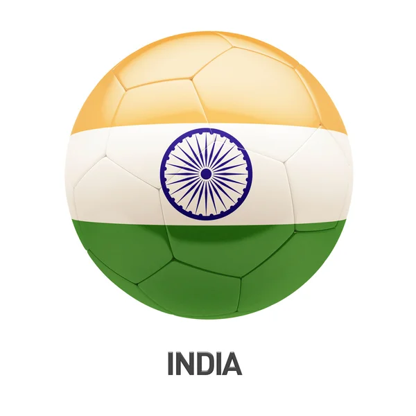 India vlagpictogram voetbal — Stockfoto