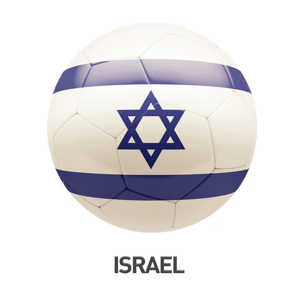 Ізраїль значок прапорця футбол — стокове фото