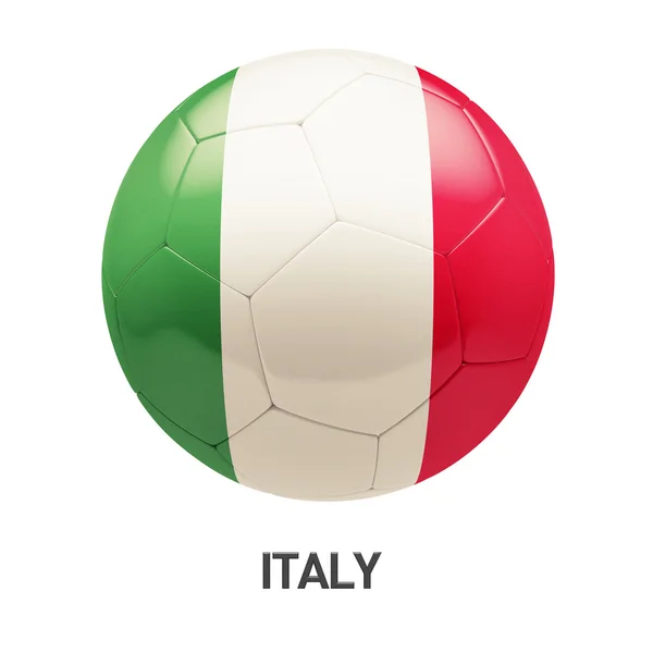 Italia Steag Fotbal Icon — Fotografie, imagine de stoc