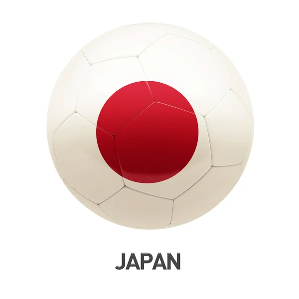 Icône de football drapeau du Japon — Photo