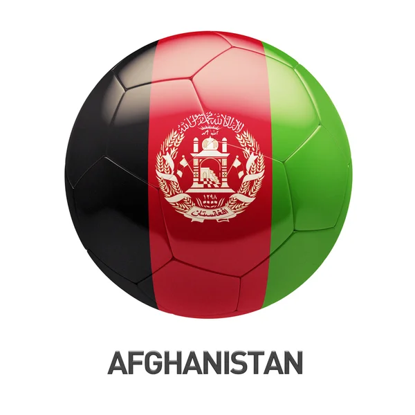 Afghanistan vlagpictogram voetbal — Stockfoto