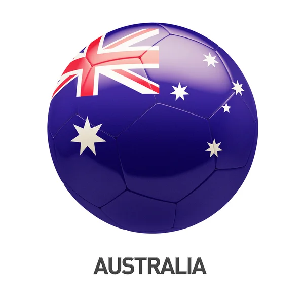 Australië vlagpictogram voetbal — Stockfoto