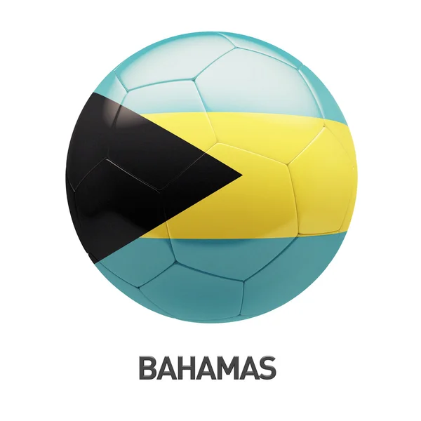 Bahamas Flag Soccer Icon — Stock Photo, Image