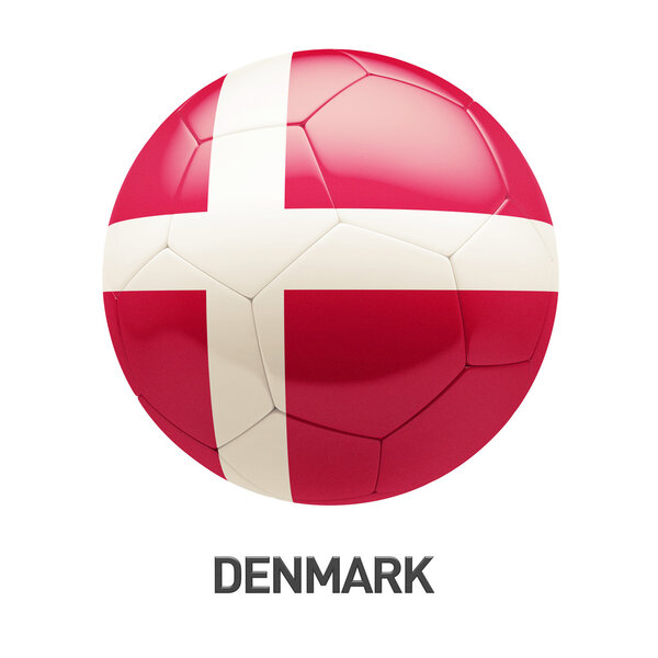 Denmark Flag Soccer Icon