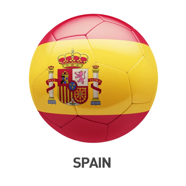 Vlagpictogram voetbal Spanje — Zdjęcie stockowe