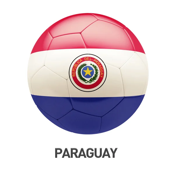 Paraguay bayrak futbol simgesi — Stok fotoğraf