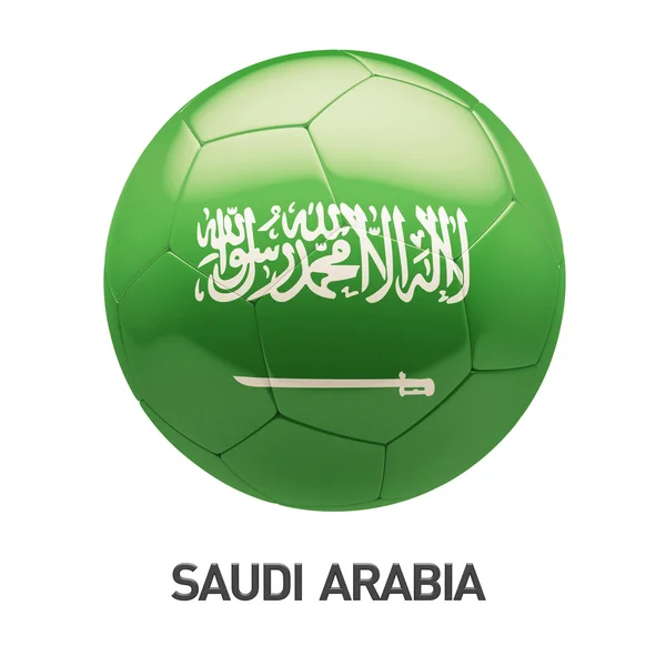 Saudi Arabia Flag Soccer Icon — Stock Photo, Image