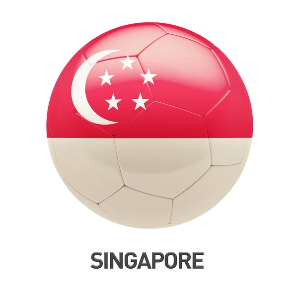 Singapore Bandeira Soccer Icon — Fotografia de Stock